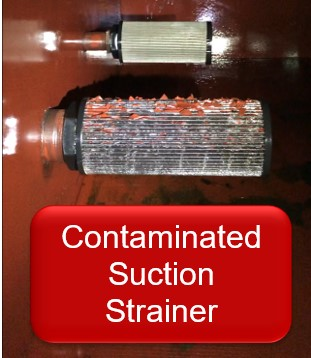 Contaminated Suction Strainer
